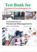 Test Bank for Foundations of Financial Management 18th Edition by Stanley B&period; Block&comma; Geoffrey A&period; Hirt and Bartley Danielsen isbn-9781264097623