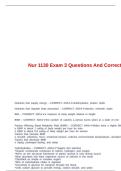 Nur 1130 Exam 3 Questions And Correct Answers