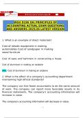 WGU D196 OA&vert; PRINCIPLES OF ACCOUNTING ACTUAL EXAM QUESTIONS AND ANSWERS 2025&sol;26 LATEST VERSION 1& 2