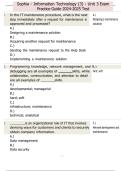 Sophia - Information Technology &lpar;3&rpar; - Unit 3 Exam Practice Guide 2024-2025 Test