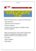 WGU D075 OA NEWEST EXAM 2024 ACTUAL QUESTIONS AND CORRECT ANSWERS&vert;GRADED A&plus;