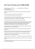 ALF Core Training&comma; ALF CORE EXAM Questions and Answers with Explanations &lpar;2026&sol;2027&rpar;