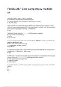Florida ALF Core competency multiple ch Questions and Answers with Explanations &lpar;2026&sol;2027&rpar;