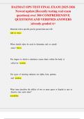 HAZMAT OPS TEST FINAL EXAM &lpar;2025-2026&rpar; 