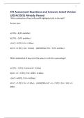CFI Assessment Questions and Answers Latest Version &lpar;2024&sol;2025&rpar; Already Passed