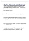 CCI ARDMS Registry Review Practice Questions and Answers Latest Version &lpar;2024&sol;2025&rpar; Already Passed