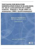 Behavior Modification&colon; What It Is and How to Do It &ndash; Garry Martin & Joseph J&period; Pear&comma; 12th Edition &vert; Complete Test Bank
