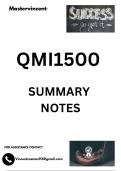 QMI1500 SUMMARY NOTES.