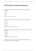 PS 201 Exam 1 with correct answers&period;