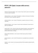 PSYC 201 Quiz 1 exam with correct answers&period;
