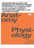 Anatomy and Physiology &ndash; OpenStax&comma; 2nd Edition &vert; Complete Test Bank with Questions and Answers