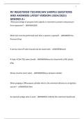 RV REGISTERED TECHNICIAN SAMPLE QUESTIONS AND ANSWERS LATEST VERSION &lpar;2024&sol;2025&rpar; GRADED A&plus;