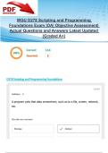 WGU D278 Scripting and Programming Foundations Exam &vert;OA&vert; Objective Assessment&vert; Actual Questions and Answers Latest Updated 2025&sol;2026 &lpar;Graded A&plus;&rpar;