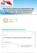 WGU D278 scripting and programming &vert; PA &vert; Pre- Assessment &vert; Actual Questions and Answers Latest Updated 2025&sol;2026 &lpar;Graded A&plus;&rpar;