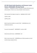 CCI RCS Study Guide Questions and Answers Latest Version &lpar;2024&sol;2025&rpar; Already Passed