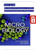 Test Bank For Microbiology&colon; An Evolving Science&comma; 6th Edition by Joan L&period; Slonczewski &vert; All Chapters &lpar;Newest Edition 2025&rpar;&period; Already graded A&plus;