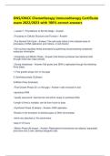 ONS&sol;ONCC Chemotherapy Immunotherapy Certificate exam 2022&sol;2023 with 100&percnt; correct answers 