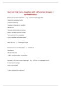 Nurs 142 Final Exam - Questions with 100&percnt; Correct Answers &vert; Verified Solutions
