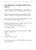 NUR 2830 Exam 1 Questions With Correct Answers