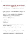 NURS 142 Final Exam - Questions with 100&percnt; Correct Answers &vert; Verified Solutions