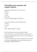 NUR 2830 practice questions with complete solutions