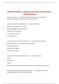NUR 142 Final Exam - Questions with 100&percnt; Correct Answers &vert; Verified Solutions