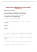 NUR 142 Exam - Questions with 100&percnt; Correct Answers &vert; Verified Solutions
