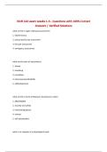 NUR 142 exam weeks 1-3 - Questions with 100&percnt; Correct Answers &vert; Verified Solutions