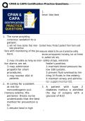 CPAN & CAPA Certification Practice Questions
