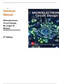 Student Solutions Manual &ndash; Microelectronic Circuit Design&comma; 6th Edition &lpar;Jaeger & Blalock&rpar;&comma; Verified Complete Solutions
