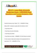 BIO 211 Exam 1 &ndash; 2025&sol;2026 &ndash; 90&plus; Verified Q&A on Evolution&comma; Microbial Diversity&comma; Endosymbiosis&comma; Protists & Metabolism &ndash; Iowa State University