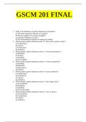 GSCM 201 FINAL