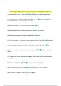 RBT Training Exam Questions and Answers&vert; New Update with 100&percnt; Correct Answers 