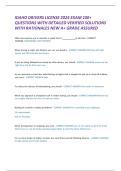 IDAHO DRIVERS LICENSE 2025-2026 EXAM 100&plus; QUESTIONS WITH DETAILED VERIFIED SOLUTIONS WITH RATIONALES NEW A&plus; GRADE ASSURED 