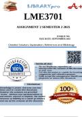 LME3701 Assignment 2 &lpar; COMPARATIVE & HISTORICAL&rpar; COMPLETE ANSWERS&rpar; Semester 2 2025 - DUE September 2025 A&plus;