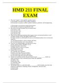HMD 211 FINAL EXAM