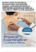 Bates&rsquo; Guide to Physical Examination and History Taking &lpar;13th Edition&comma; Bickley&rpar; &ndash; Complete Test Bank with Rationales