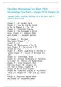 OPENSTAX MICROBIOLOGY TEST BANK OpenStax Microbiology THIS TEST BANK COVERS ALL CHAPTERS 1-26 OF THE BOOK