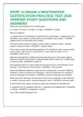 &lpar;PART 1&rpar; GRADE 4 WASTEWATER CERTIFICATION PRACTICE TEST 2025 VERIFIED STUDY QUESTIONS AND ANSWERS