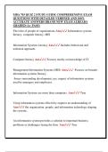 MBA 703 QUIZ 2 STUDY GUIDE COMPREHENSIVE EXAM  QUESTIONS WITH DETAILED VERIFIED AND 100&percnt;  ACCURATE ANSWERS BRAND NEW EXAM ALREADY  GRADED &lpar;A&plus; PASS&rpar;