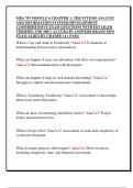 MBA 703 MODULE 6 CHAPTER 1&colon; THE SYTEMS ANALYST  AND INFORMATION SYSTEMS DEVELOPMENT  COMPREHENSIVE EXAM QUESTIONS WITH DETAILED  VERIFIED AND 100&percnt; ACCURATE ANSWERS BRAND NEW  EXAM ALREADY GRADED &lpar;A&plus; PASS&rpar; 
