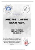 AUI3703 LATEST EXAM PACK 2025&sol;2026 &lbrack;DETAAILED QUESTIONS AND ANSWERS&rsqb;