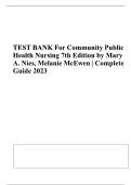 Test Bank&colon; Community&sol;Public Health Nursing&comma; 7th Edition by Mary A&period; Nies & Melanie McEwen