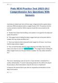Peds HESI Practice Test 2025-26 &vert; Comprehensive Key Questions With Answers