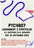 PYC4807 Assignment 3 (Portfolio) Memo | Due 25 September 2025