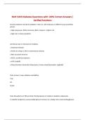 NUR 5433 Diabetes Questions with 100&percnt; Correct Answers &vert; Verified Solutions
