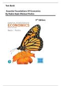 Test Bank for Essential Foundations of Economics 9th Edition By Robin Bade Michael Parkin&vert;   Complete Chapters 1-19&comma; Newest Update