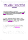 Sejpme - Module 3 Pretest &sol;Actual Exam Review Questions & Answers &sol; A&plus; Score Solution