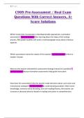 C909 Pre-Assessment &sol; Real Exam Questions With Correct Answers&comma; A&plus; Score Solutions
