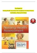Test Bank for Nursing Health Assessment The Foundation of Clinical Practice&comma; 3rd Edition&comma; Patricia M&period; Dillon